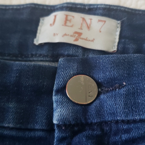 Jen7 by 7 For All Mankind Roll Cuff Denim Shorts - Picture 5 of 13